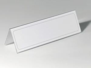 Durable 8053-19 Nicht-metallisches Namensschild Transparent