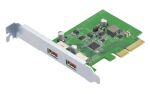 QNAP QXP-10G2U3A Schnittstellenkarte/Adapter Eingebaut USB 3.2 Gen 2 (3.1 Gen 2)