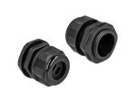 DELOCK Kabelverschraubung PG21 Flachkabel schwarz 5,0x8,6mm