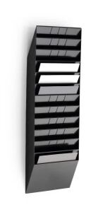 Durable FLEXIBOXX Prospektständer 12 Regale Schwarz