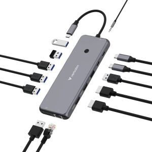 Verbatim CMH-13 USB Typ-C 10000 Mbit/s Silber