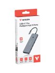 Verbatim CMH-13 USB Typ-C 10000 Mbit/s Silber