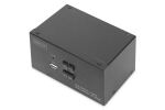 Digitus KVM-Switch, 2-Port, Dual-Display, 4K, HDMI®