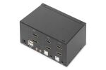 Digitus KVM-Switch, 2-Port, Dual-Display, 4K, HDMI®