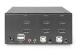 Digitus KVM-Switch, 2-Port, Dual-Display, 4K, HDMI®