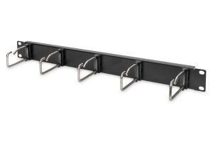 Digitus Kabelrangierpanel mit Stahlbügeln für 482,6 mm (19")-Schränke, 1HE