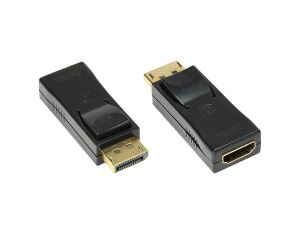 Alcasa HDMI - DisplayPort F/M Schwarz