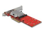 DELOCK PCI Expr x8 Karte > 2x int. NVMe M.2 Key M LowProfile