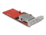 DELOCK PCI Expr x8 Karte > 2x int. NVMe M.2 Key M LowProfile