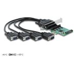 DELOCK PCI Express x1 Karte zu 4 x Seriell RS-232