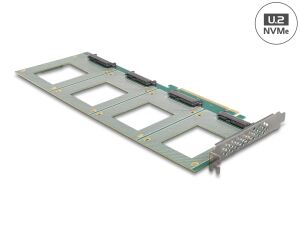 DELOCK PCI Express 4.0x16 Karte zu 4x intern U.2 NVMe SFF863
