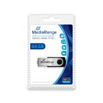 MediaRange 64GB USB 2.0 USB-Stick USB Type-A / Micro-USB Schwarz, Silber