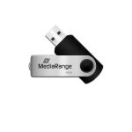 MediaRange 64GB USB 2.0 USB-Stick USB Type-A / Micro-USB Schwarz, Silber