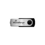 MediaRange 64GB USB 2.0 USB-Stick USB Type-A / Micro-USB Schwarz, Silber