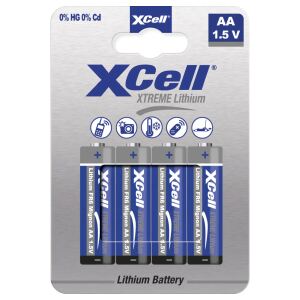 XCell Extreme Lithium FR6 Mignon AA Batterie 4er Blister