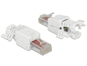 DELOCK RJ45 Stecker Cat.6 UTP werkzeugfrei 2 Stück