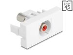 DELOCK Easy 45 Modul Cinch Buchse zu Cinch Buchse...