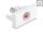 DELOCK Easy 45 Modul Cinch Buchse zu Cinch Buchse rot/weiß