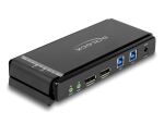 DELOCK DisplayPort 1.4 KVM Switch 8K 60 Hz mit USB 5 Gbps