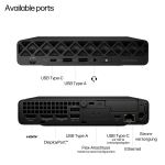 HP EliteDesk 8 Mini G1i AI Intel Core Ultra 5 235T 16 GB DDR5-SDRAM 512 GB SSD Windows 11 Pro Mini PC Mini-PC AI PC Schwarz