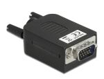 DeLOCK 66258 Drahtverbinder VGA 15 Pin, 10 Pin Terminalblock Schwarz