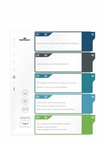 Durable 679327 Tab-Register Leerer Registerindex Polypropylen (PP) Mehrfarbig