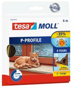 tesamoll Gummidichtung 6m x 9mm braun