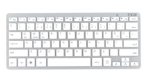 Inca IBK-569BT Tastatur Haus Bluetooth Metallisch, Silber