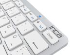 Inca IBK-569BT Tastatur Haus Bluetooth Metallisch, Silber
