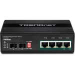 TRENDnet Industrie Switch 4 Port Gbit Unman. L2 PoE Metall