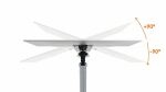 Durable 509623 Flachbildschirm-Tischhalterung 81,3 cm (32") Wand Silber