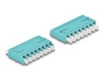 DELOCK LWL Kupplung HD LC Octuplex Bu zu LC Octuplex Bu aqua