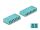 DELOCK LWL Kupplung HD LC Octuplex Bu zu LC Octuplex Bu aqua