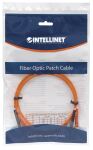 Intellinet Glasfaser LWL-Anschlusskabel, Duplex, Multimode, ST/ST, 50/125 µm, OM2, 2 m, orange