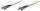 Intellinet Glasfaser LWL-Anschlusskabel, Duplex, Multimode, ST/ST, 50/125 µm, OM2, 2 m, orange