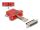 DELOCK D-Sub 25 Pin Buchse zu RJ45 Buchse Montagesatz rot