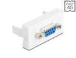 DELOCK Easy 45 Modul Sub-D 9 Buchse zu Buchse 22,5 x 45 mm