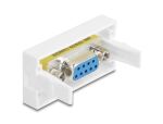DELOCK Easy 45 Modul Sub-D 9 Buchse zu Buchse 22,5 x 45 mm