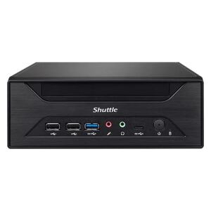 Shuttle XPC slim Barebone XH610 - S1700, Intel H610, 1xDP, 1xHDMI, 1x VGA, 2x COM (RS232), 2x LAN (2.5G and 1G), 1x slim 5.25", 2x 3.5", 2x M.2, 24/7 Dauerbetrieb