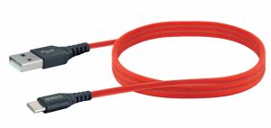 Schwaiger LPRO510 501 USB Kabel USB 3.2 Gen 1 (3.1 Gen 1) 1,2 m USB A USB C 0,48 Gbit/s Rot