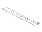 DELOCK Edelstahlkabelbinder L 200 x B 4,6 mm weiß...
