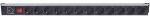Intellinet 12-fach Steckdosenleiste, Schutzkontakt, vertikale Rackmontage, Überlastschalter, Netzschalter, 1,6 m Stromkabel