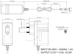 GEQUDIO GNX-42 Netzteil 12V 3.5A