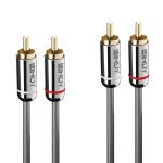 Lindy 35349 Audio-Kabel 10 m 2 x RCA Anthrazit