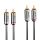 Lindy 35349 Audio-Kabel 10 m 2 x RCA Anthrazit
