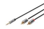 Digitus Audio Adapterkabel, 3.5mm Klinke auf Cinch