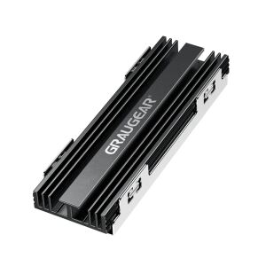 GRAUGEAR G-PS5HS02 Computerkühlsystem Solid-State-Laufwerk Kühlkörper/Radiator Schwarz, Silber