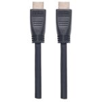 Manhattan High Speed HDMI-Kabel mit Ethernet-Kanal, CL3-zertifiziert für Wandinstallationen, HEC, ARC, 3D, 4K@60Hz, CL3, HDMI-Stecker auf HDMI-Stecker, geschirmt, schwarz, 8 m