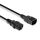 Lindy 30320 Stromkabel Schwarz 0,5 m C14-Koppler C13-Koppler