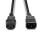 Lindy 30320 Stromkabel Schwarz 0,5 m C14-Koppler C13-Koppler